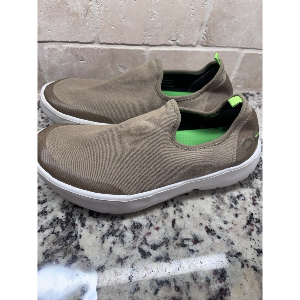 OOFOS‎ Oomg Eezee Womens 9 Recovery Low Shoes Taupe Comfort Slip On Loafers